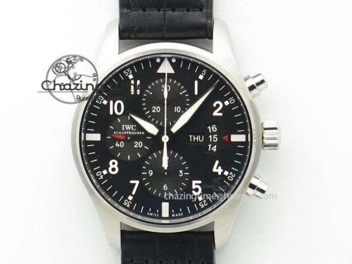 MIROTIME 0312 Compact Big Pilot “Markus Buhler” IW5003 Turbine V6F Best Edition Grey Dial On Leather Strap A 7314